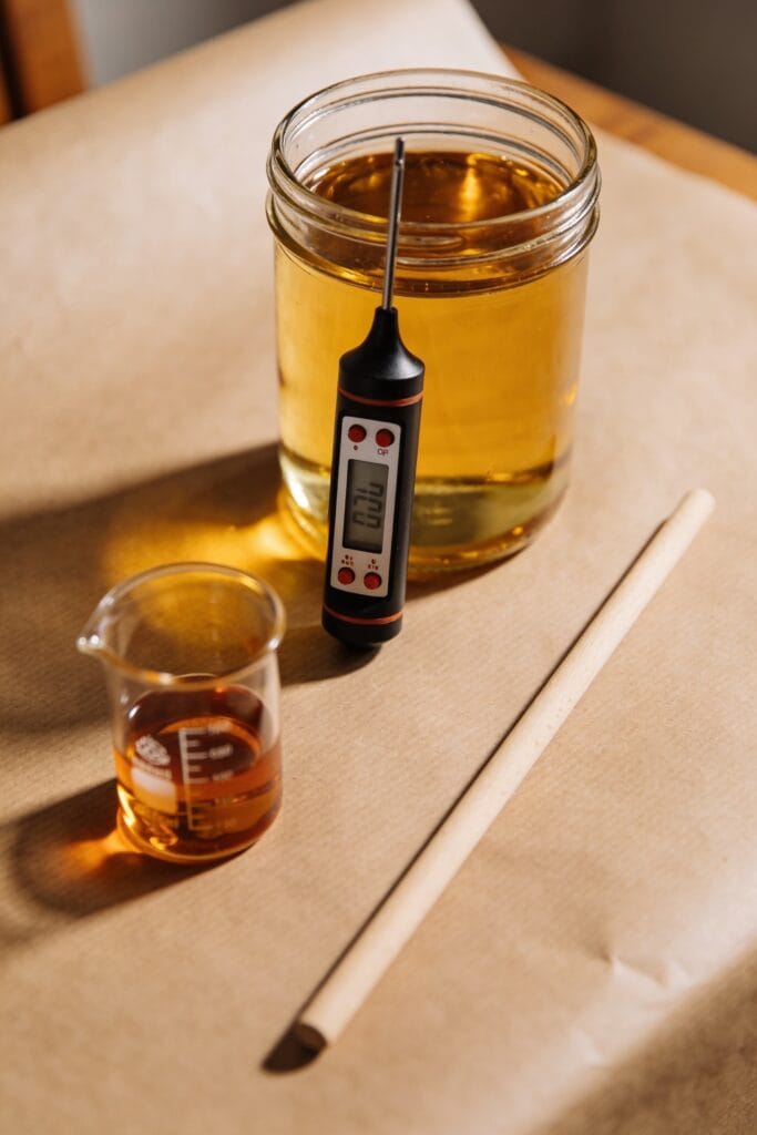 add fragrance at pour point