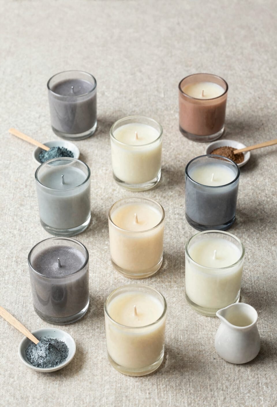 adjust mica amounts by wax