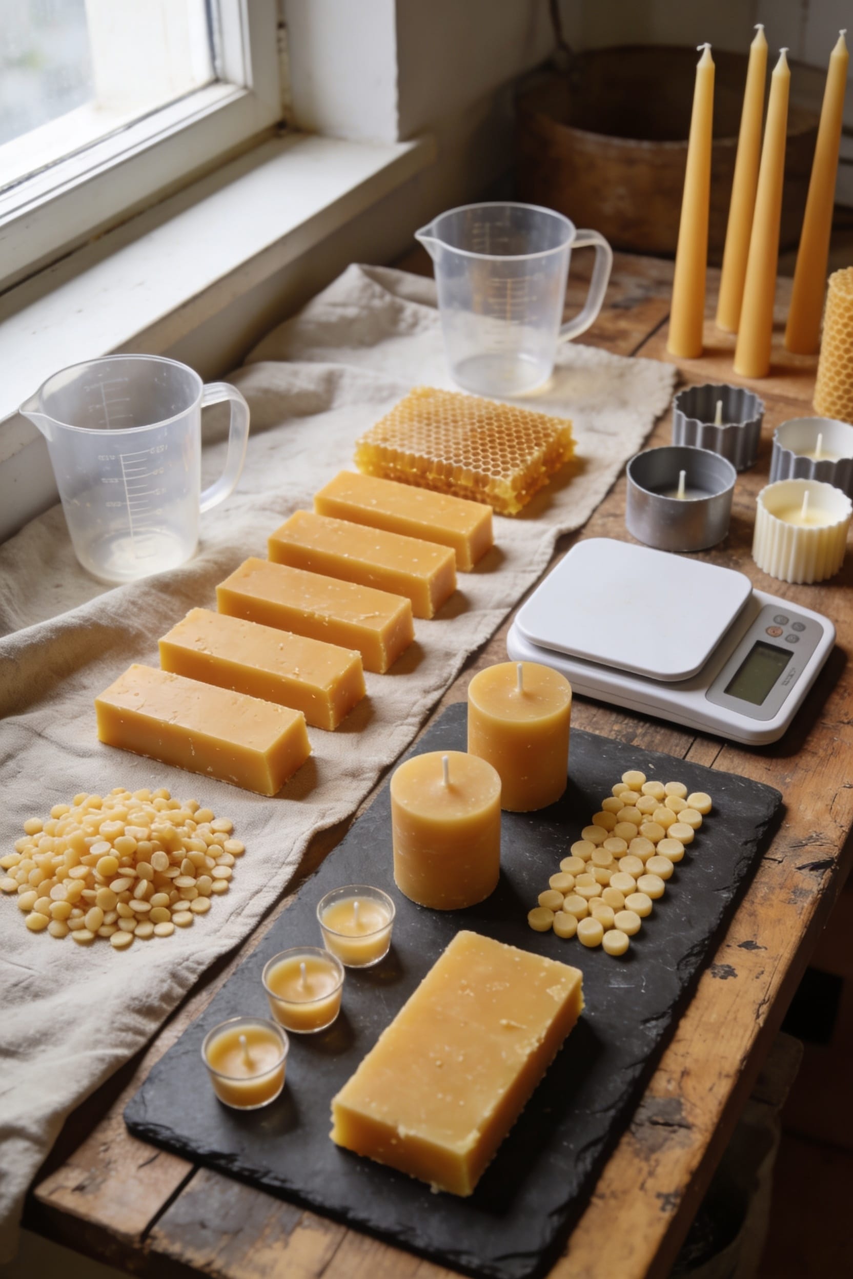 beeswax candle quantity guide