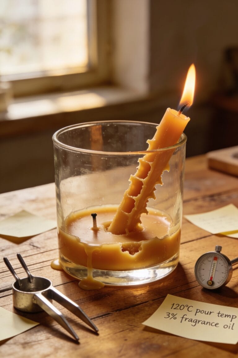 candle burning unevenly causes