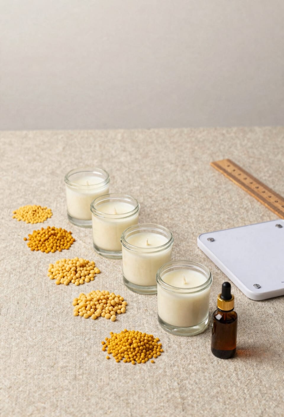 fragrance load reduces wax