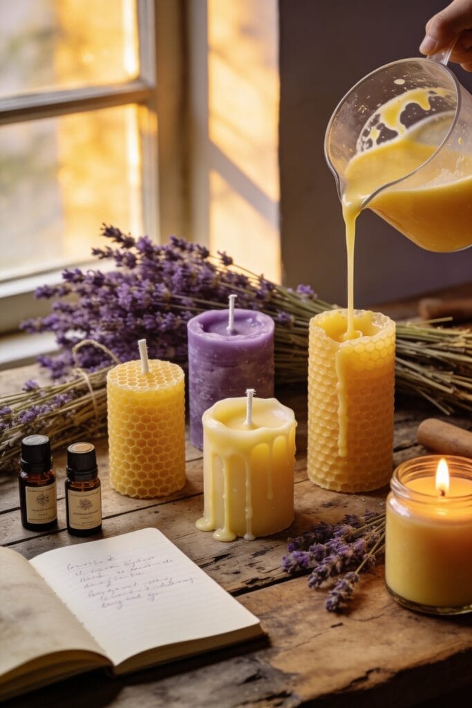 handmade candles soothe anxiety