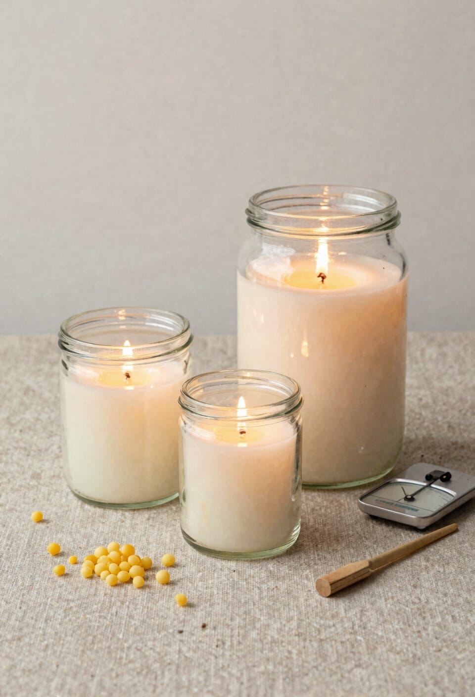 jar size affects burn time