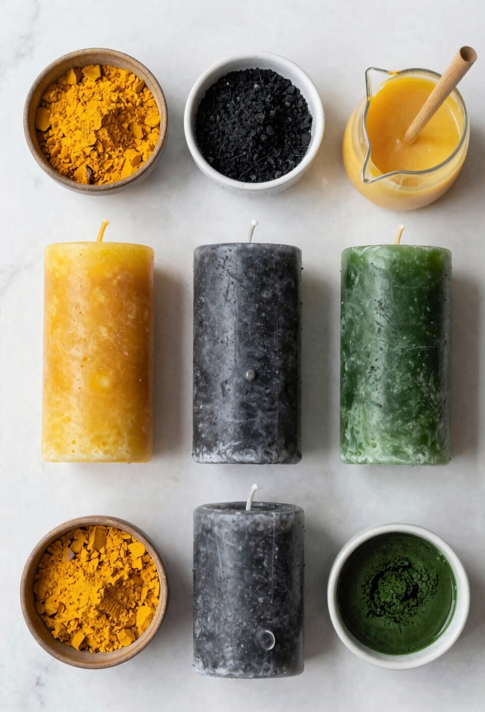 kitchen sourced natural candle dyes