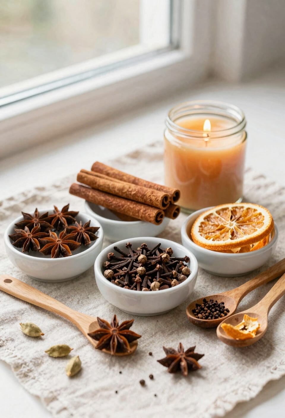layered cinnamon clove nutmeg blend