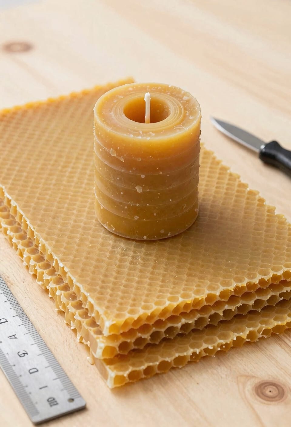 layered tight beeswax rolling