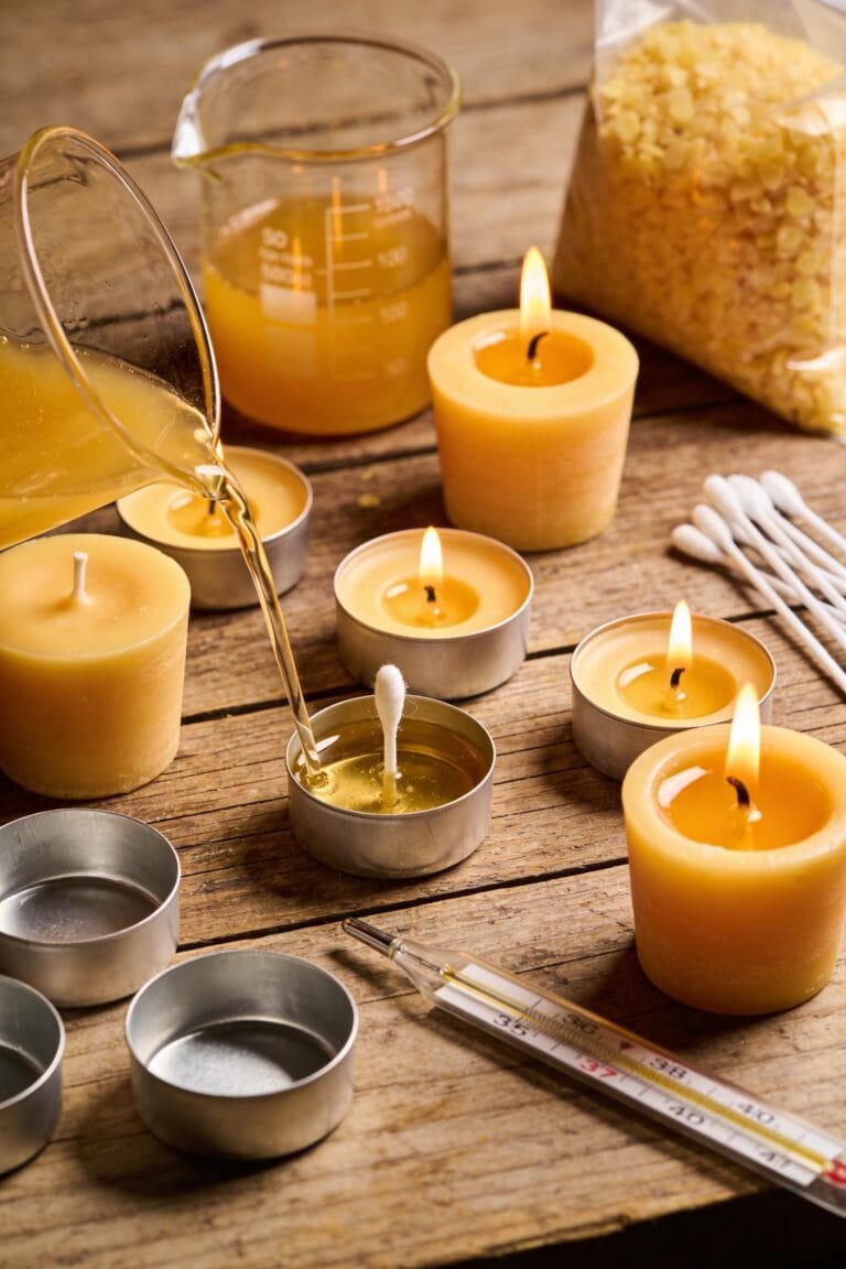 make tealight candles quickly at home