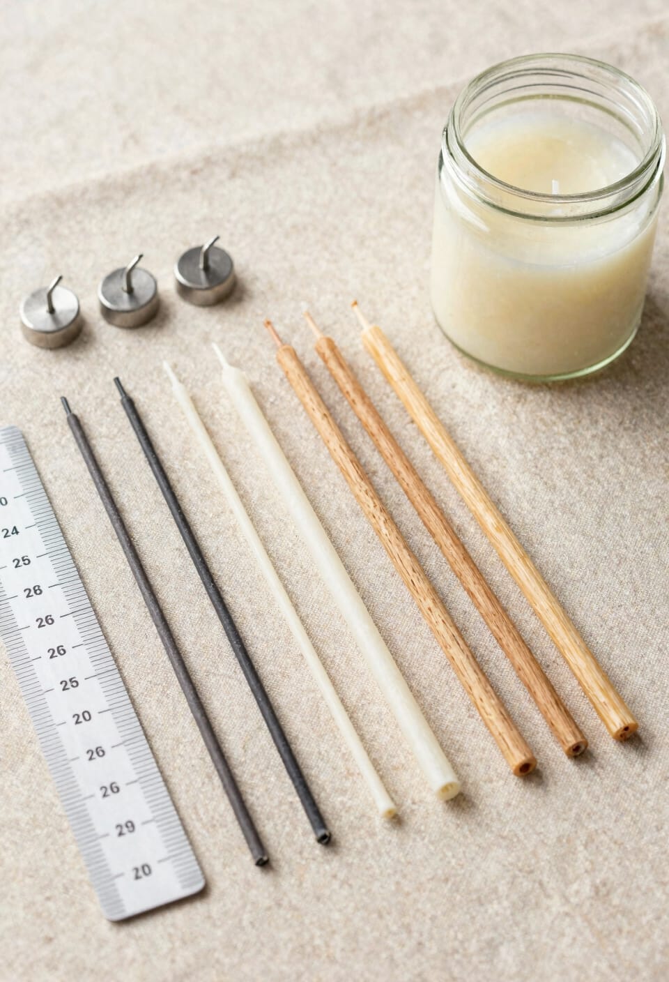 match wick to wax