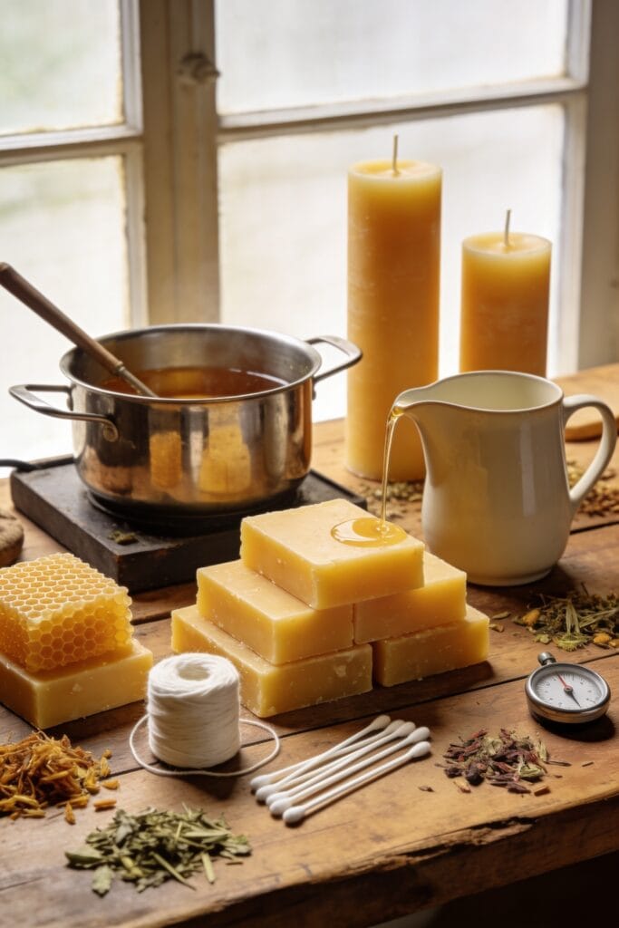 natural beeswax candle techniques