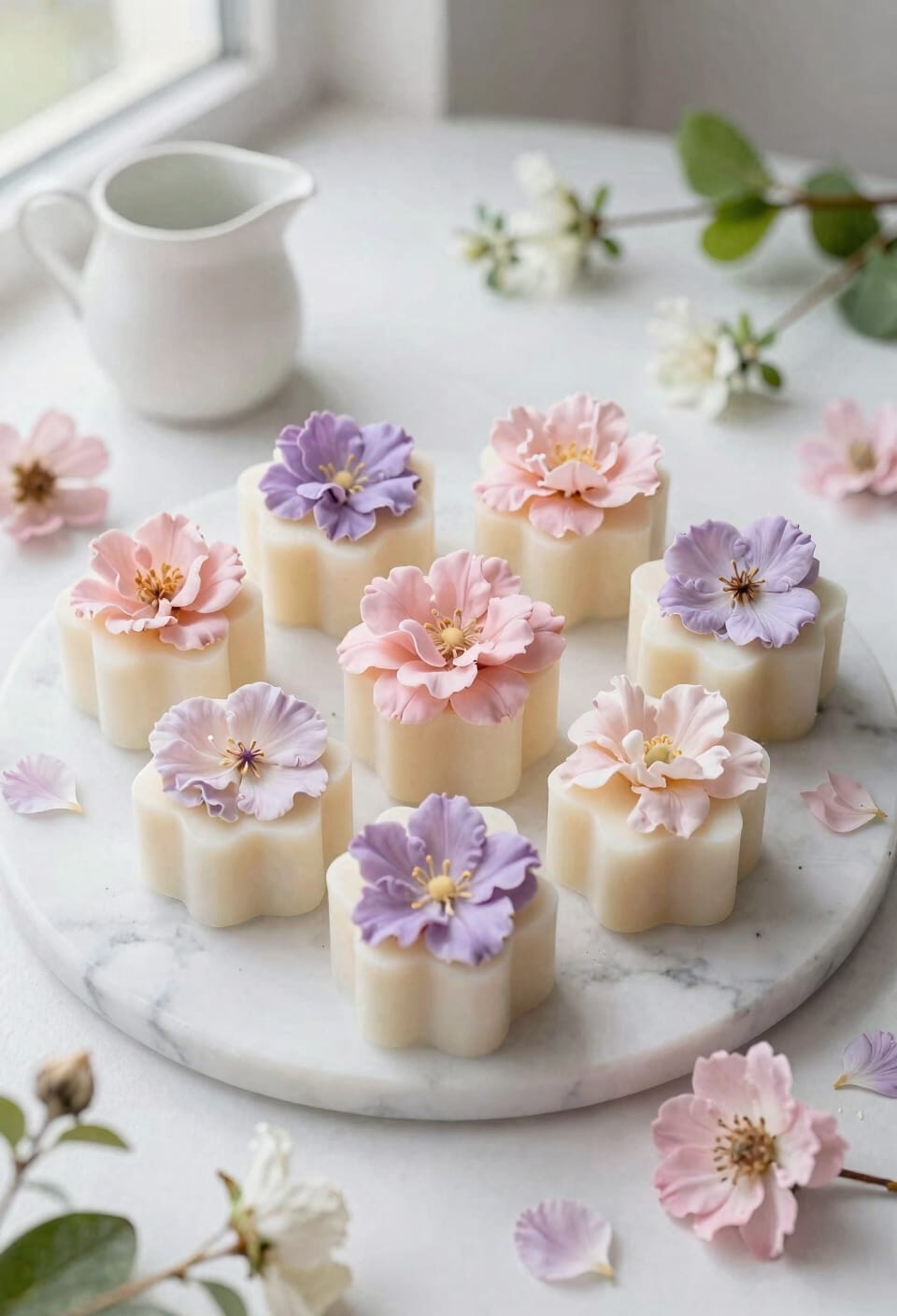 pastel floral wax melt bouquets