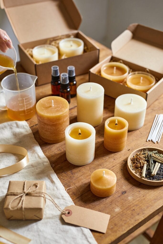 personalized homemade candles for gifts