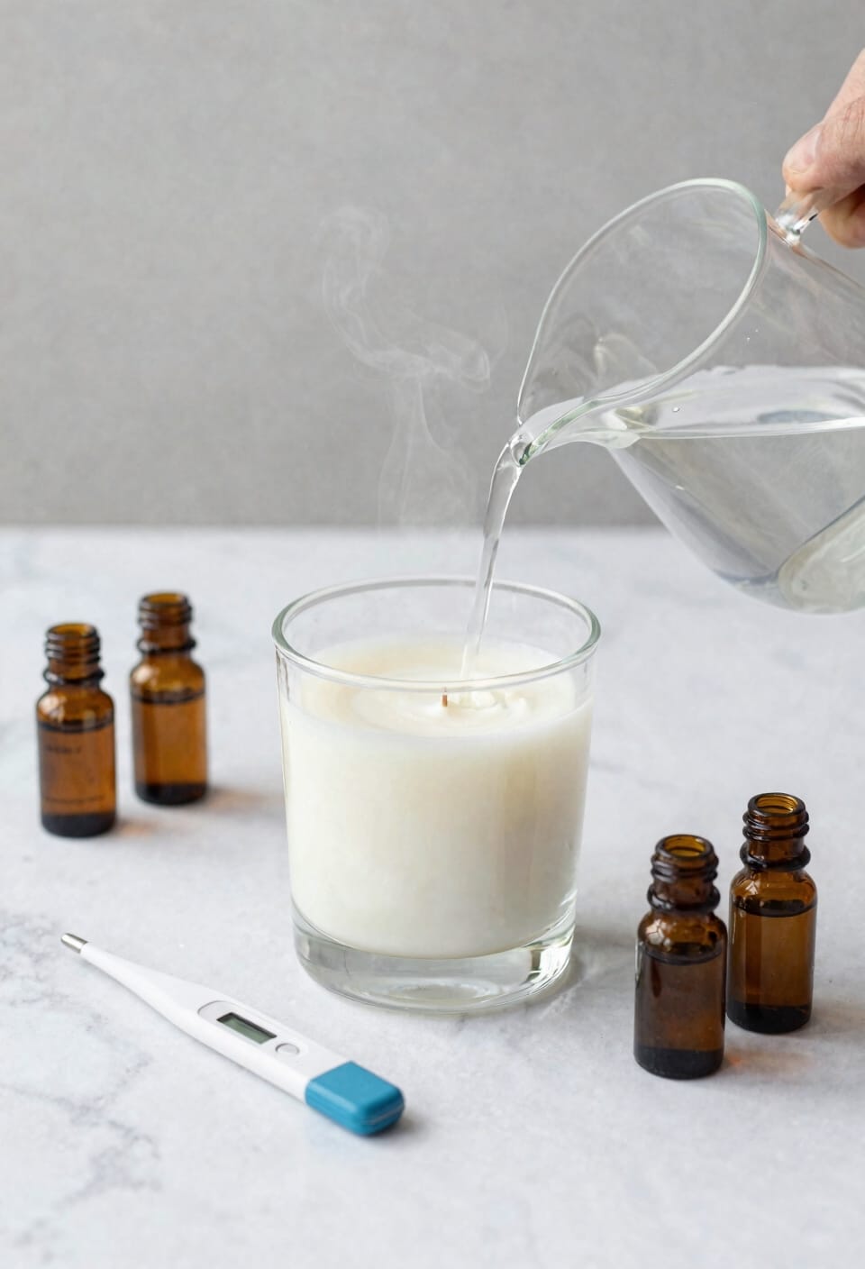 precise fragrance and pour temperatures