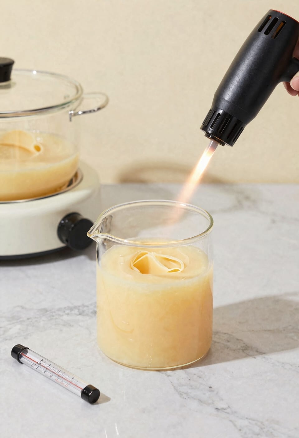 preheat jars melt wax