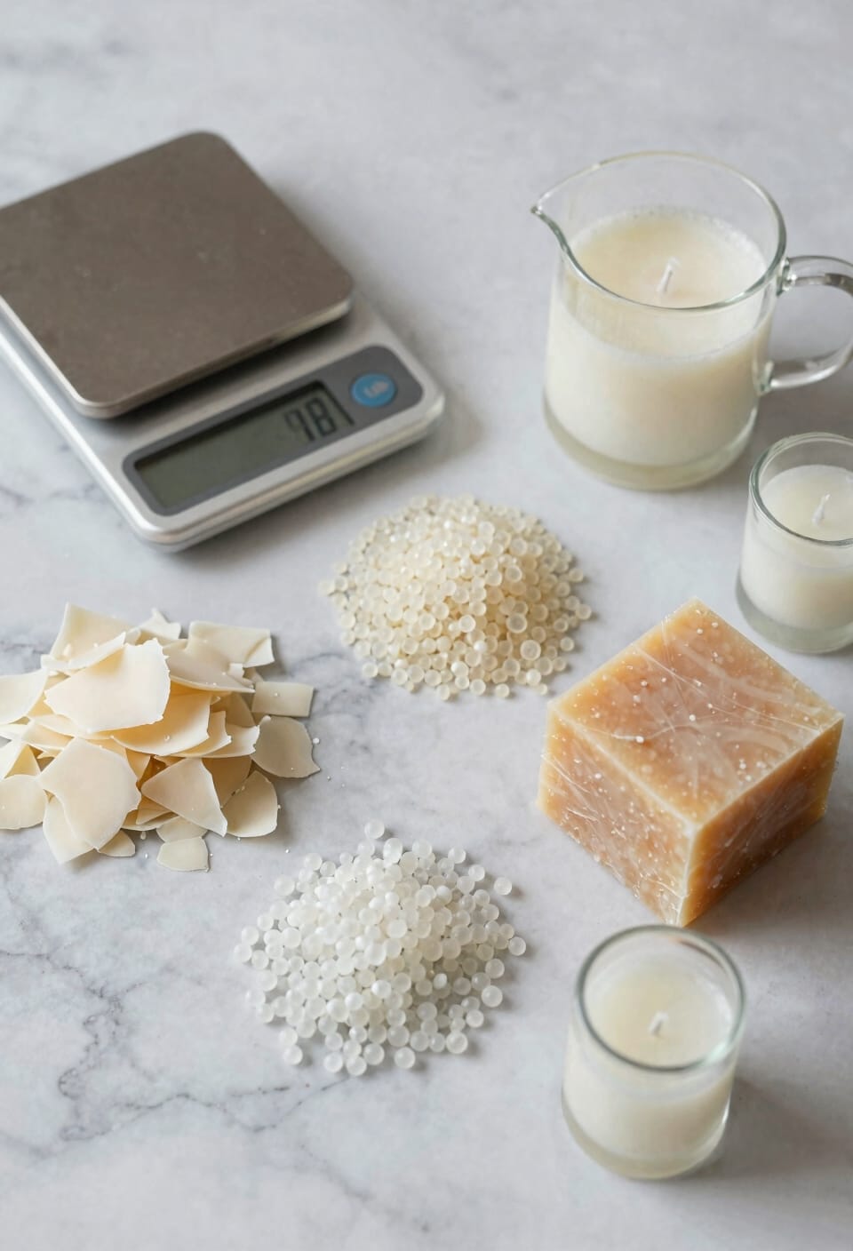soy paraffin blends compared
