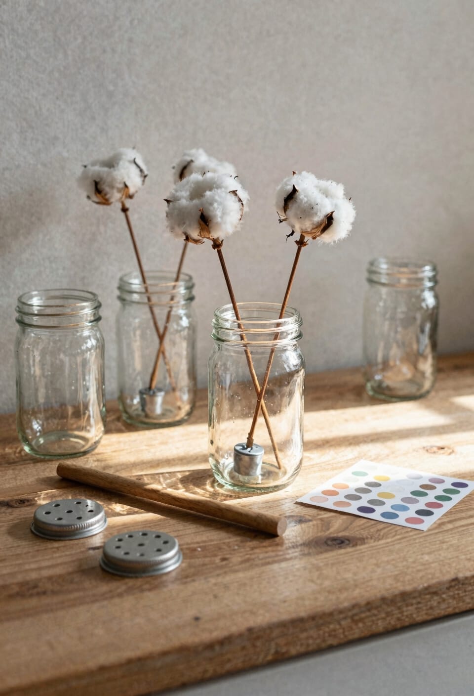 spotless jars anchored centered wick