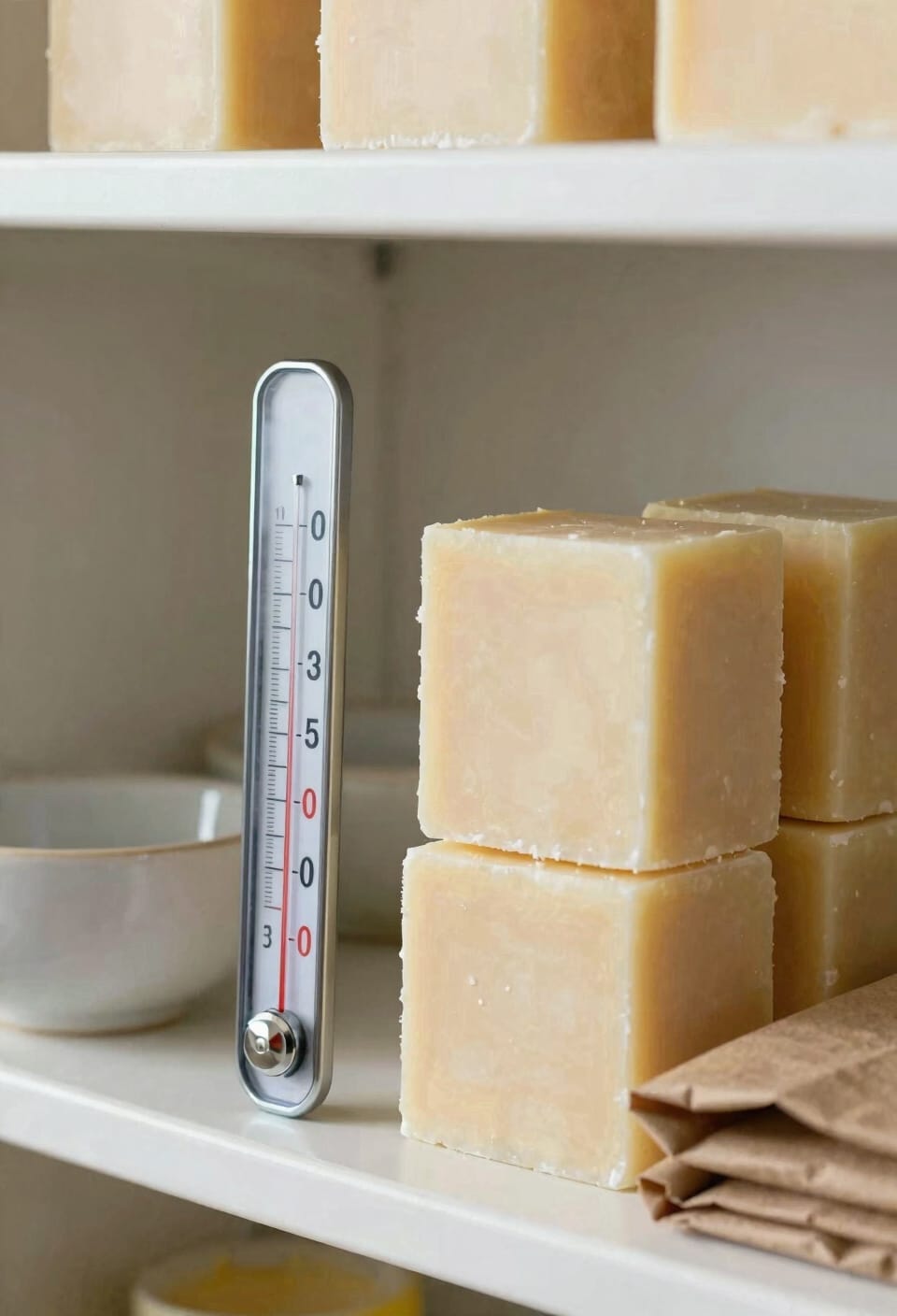 store soy candles at 25 c