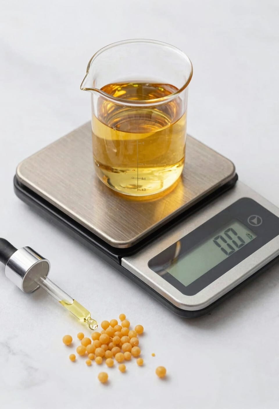 weigh fragrance oil precisely